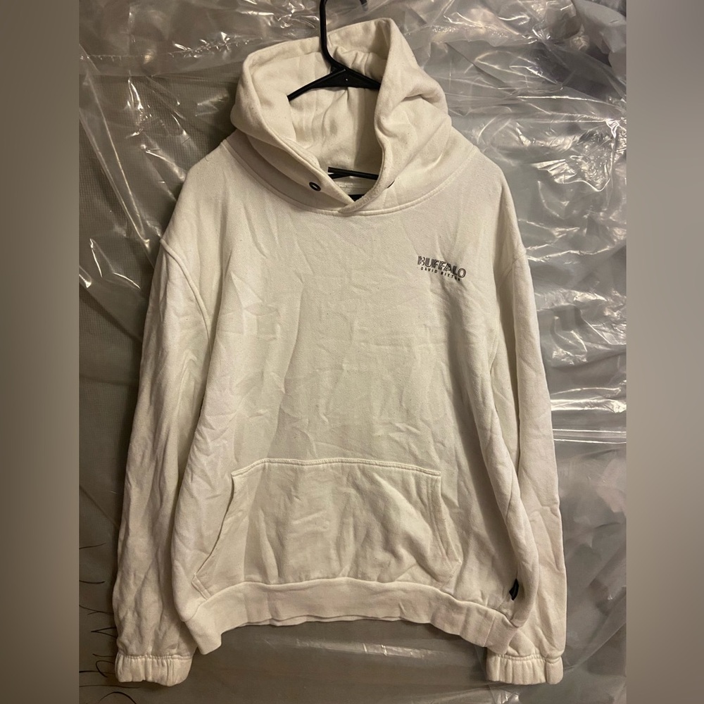 Buffalo David Bitton Off-White Hoodie for Men